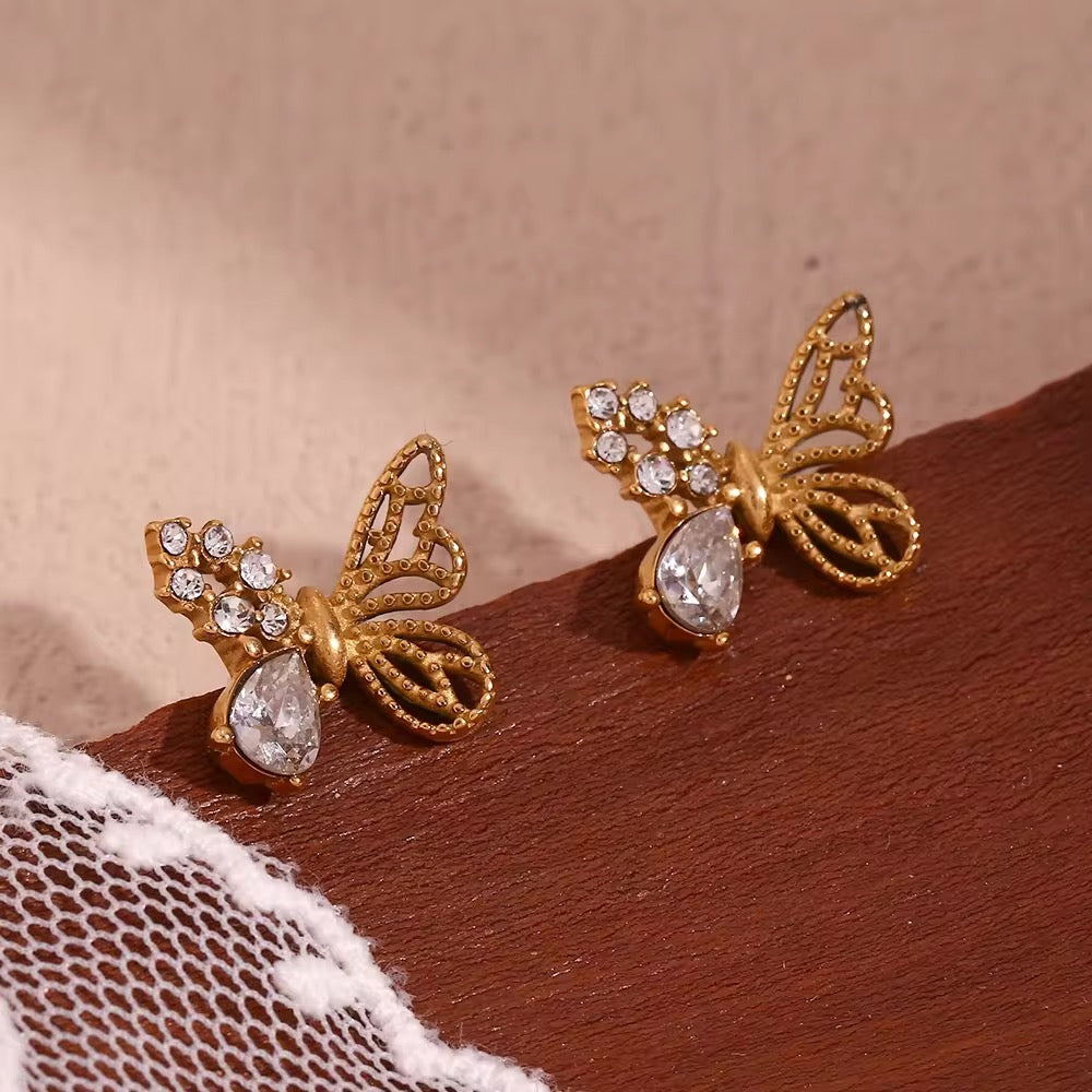 Classic Butterfly Stud Earrings