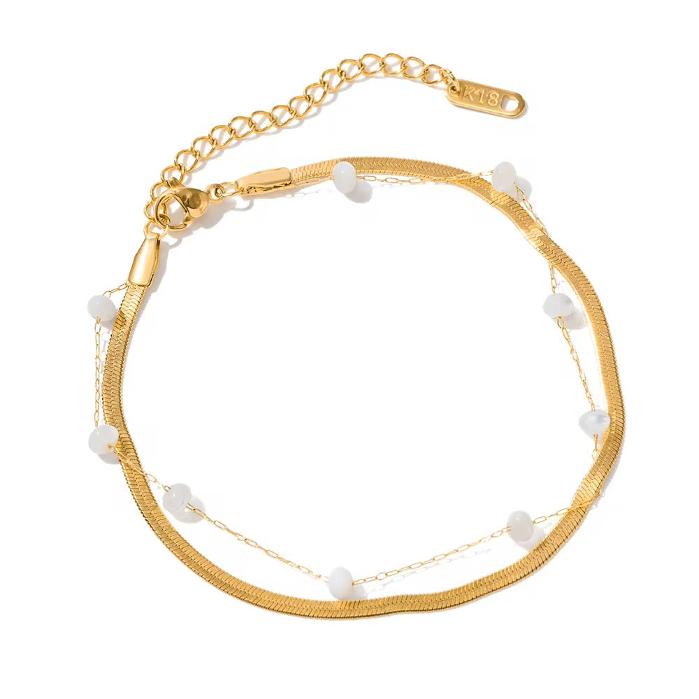 Pearlline Fine fusion Anklet