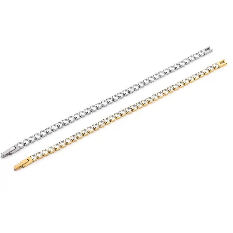 Self locking Tennis Bracelet
