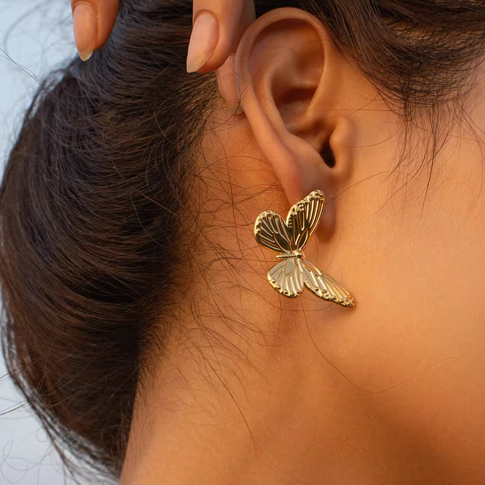 Butterfly Whisper Stud Earrings