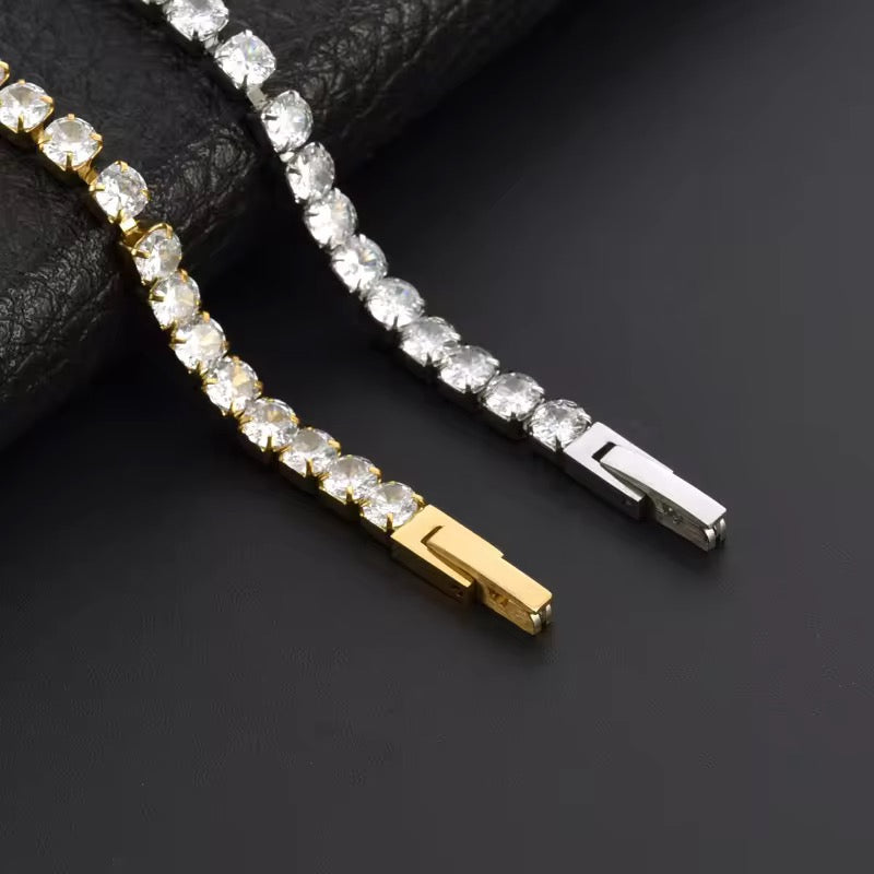 Self locking Tennis Bracelet