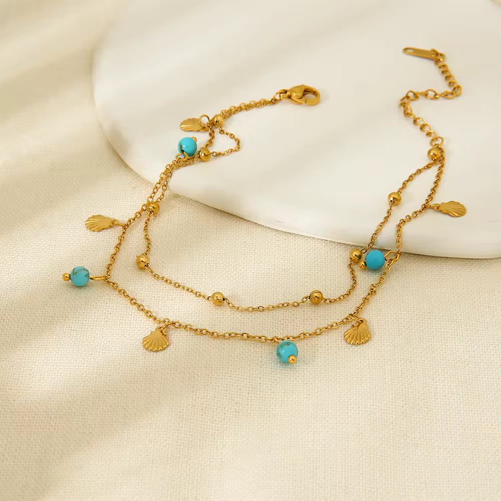 Blue Tide Anklet