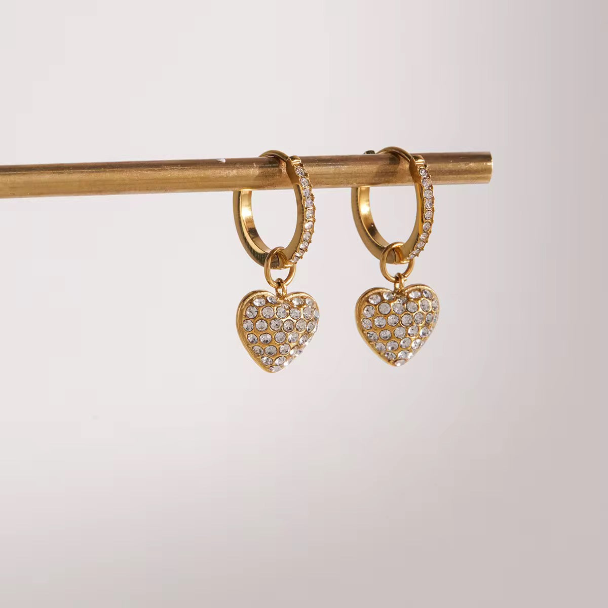 Golden Crush Hoop Earrings