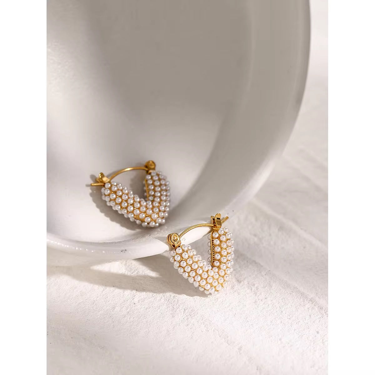Heart of Pearl Earrings