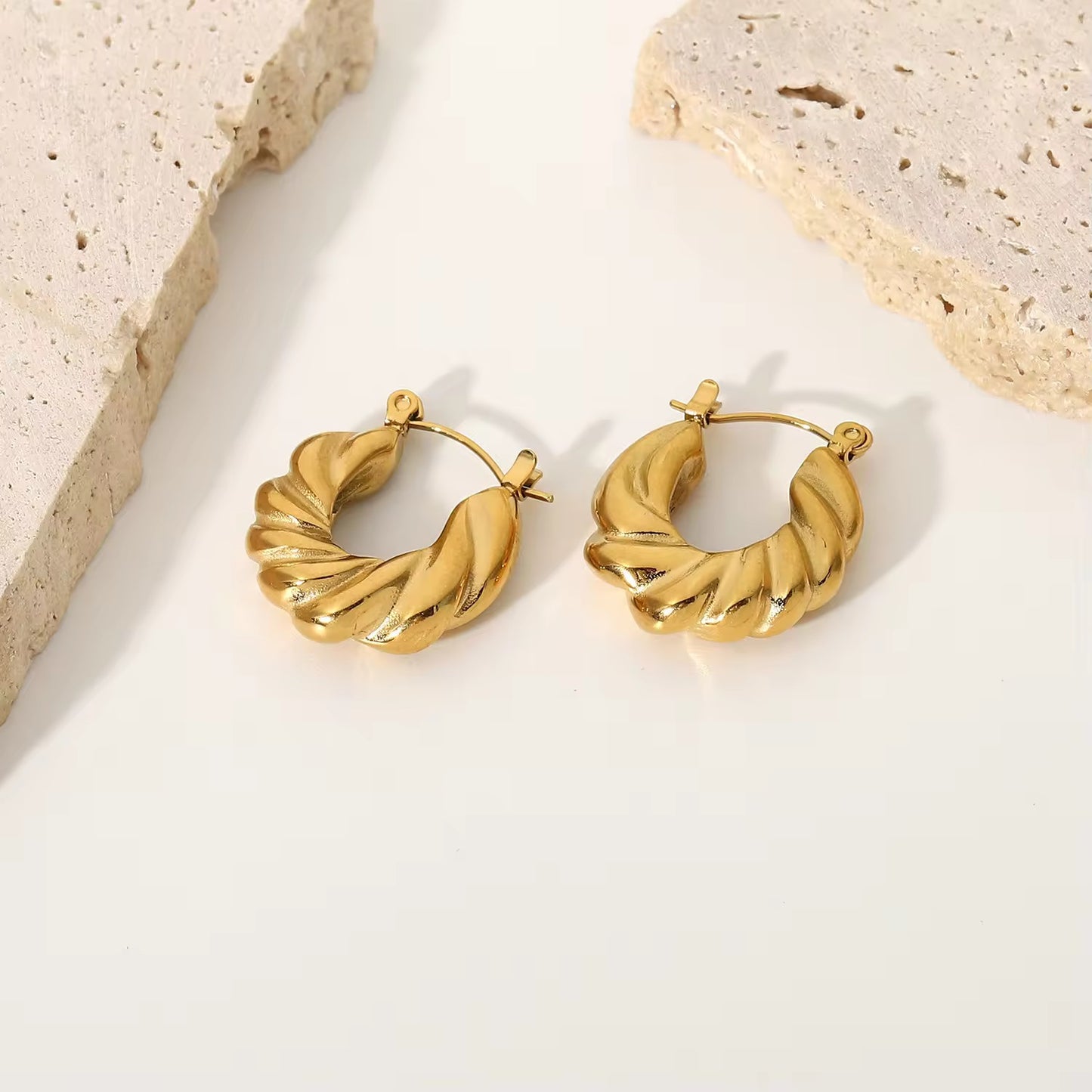 Golden Hoop Earrings