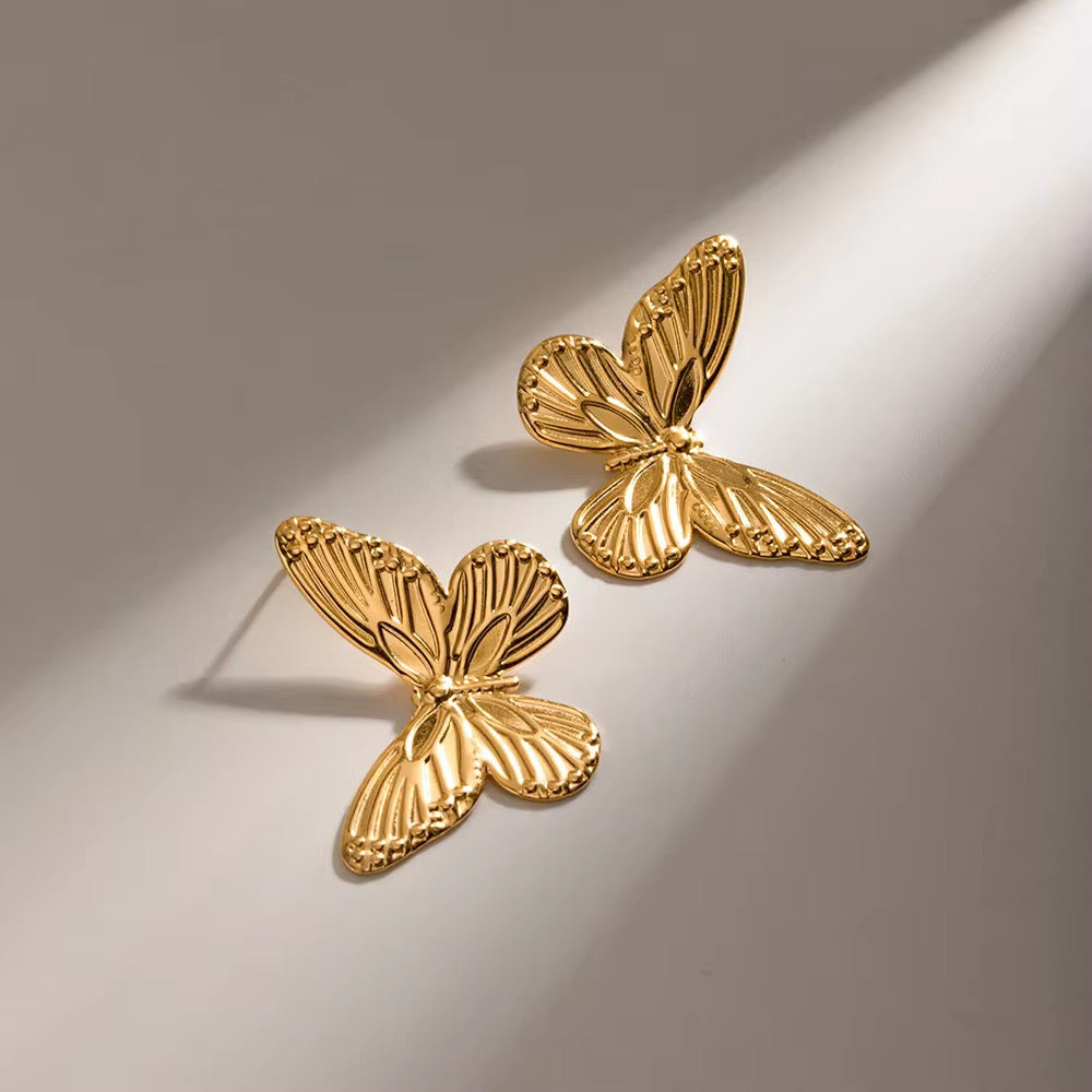 Butterfly Whisper Stud Earrings