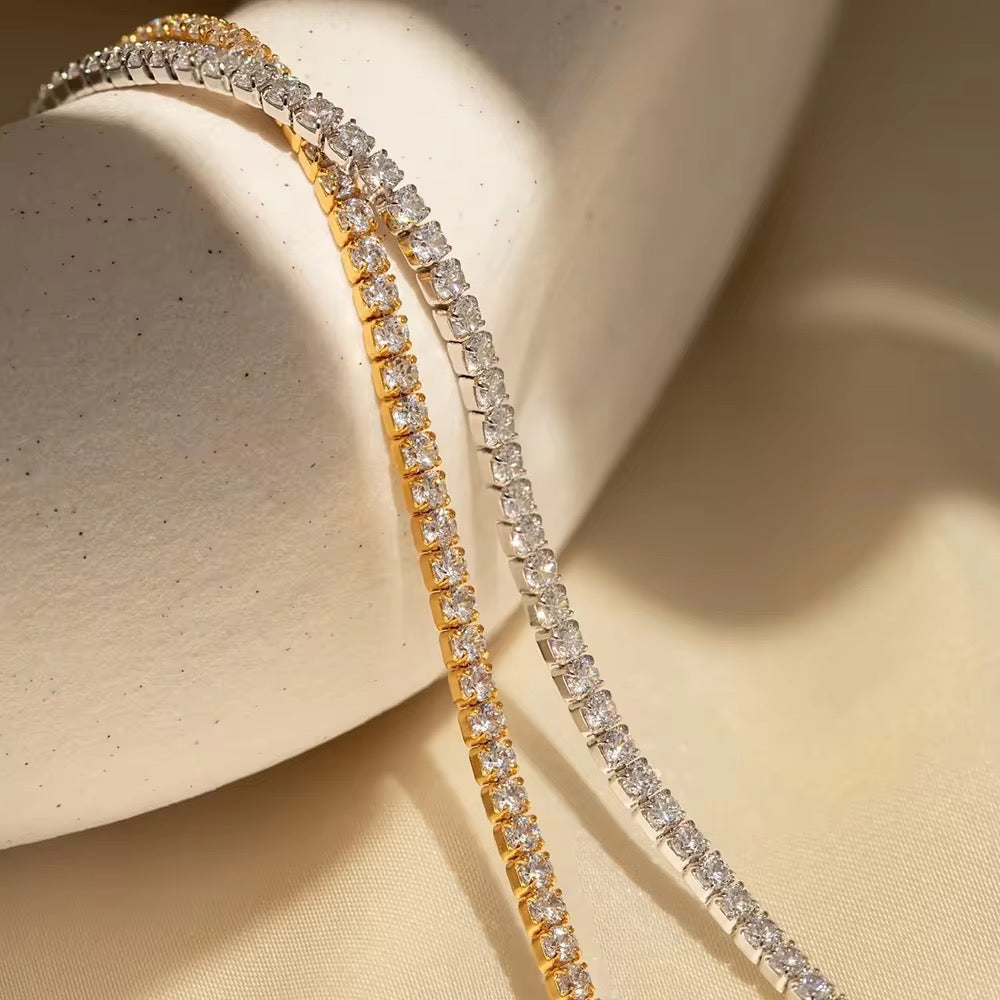 Self locking Tennis Bracelet