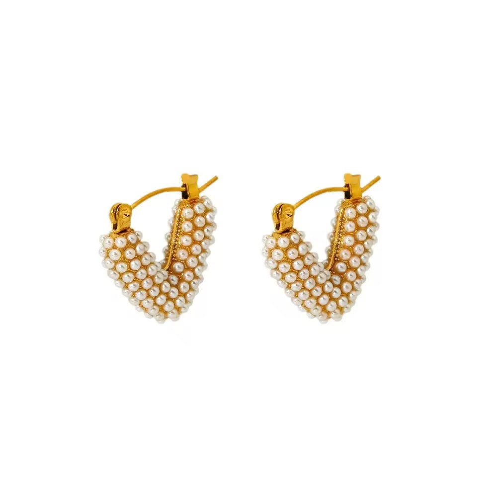 Heart of Pearl Earrings