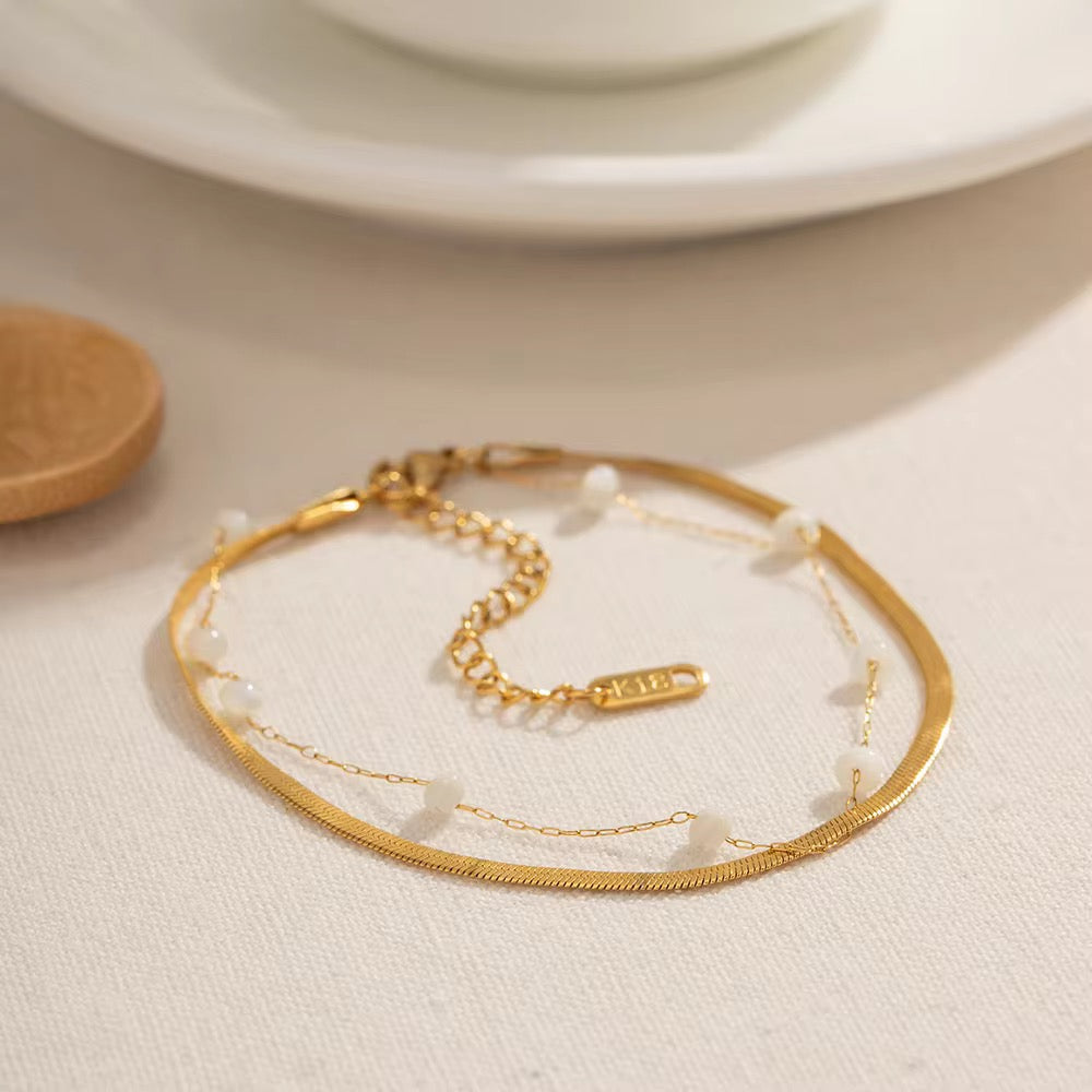Pearlline Fine fusion Anklet