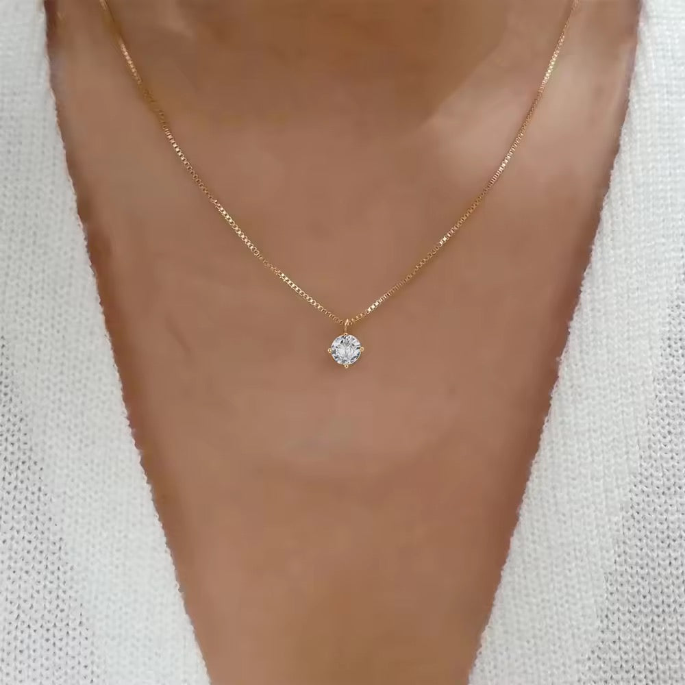Celestial Solitaire Necklace