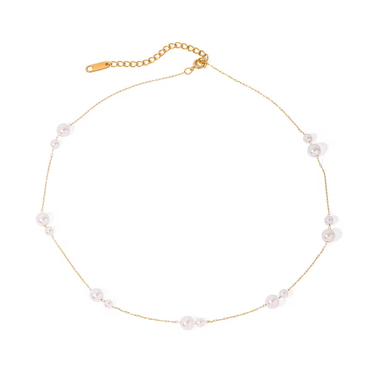 Opaline Thread Pearl Neckchain