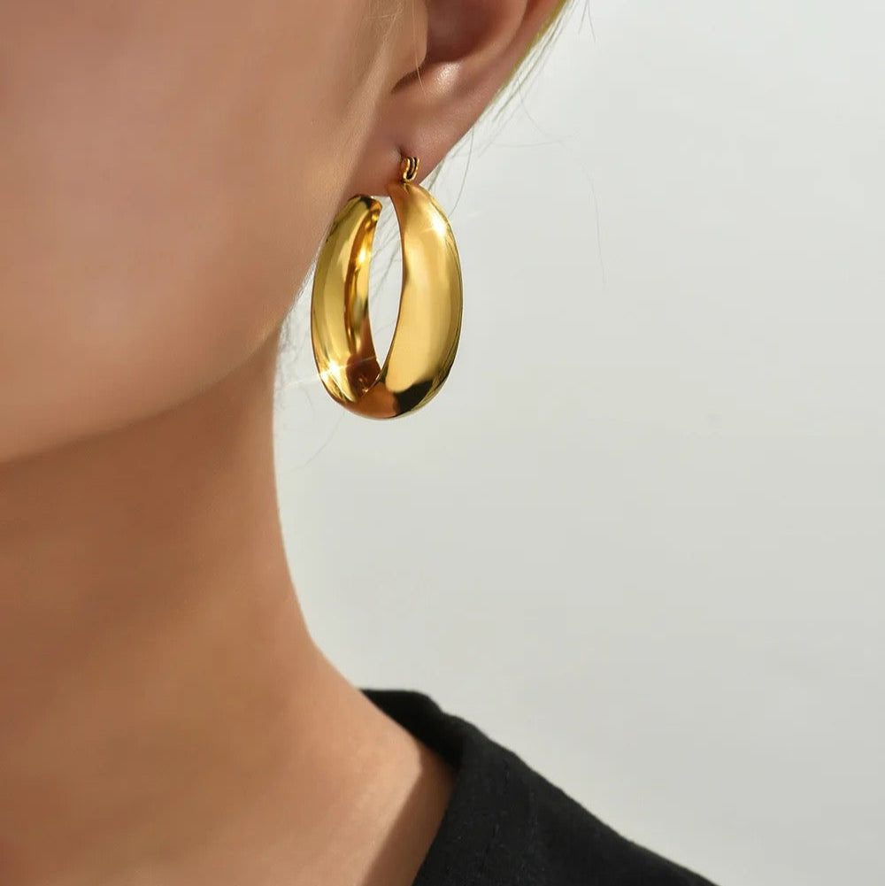 Aurora Circle Hoop Earrings