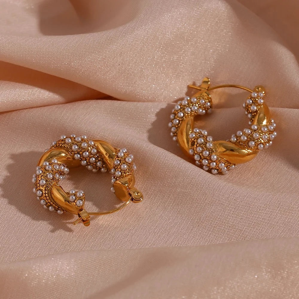 Twisted Hoop Earrings