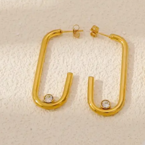 Lustrous Line Earrings