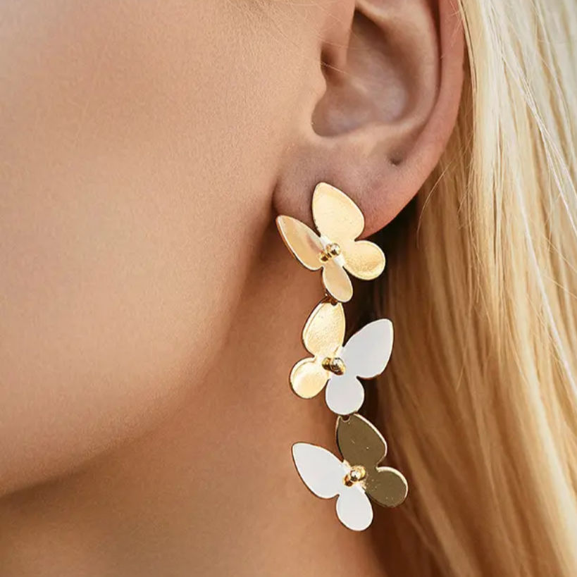 Butterfly Drop Earrings