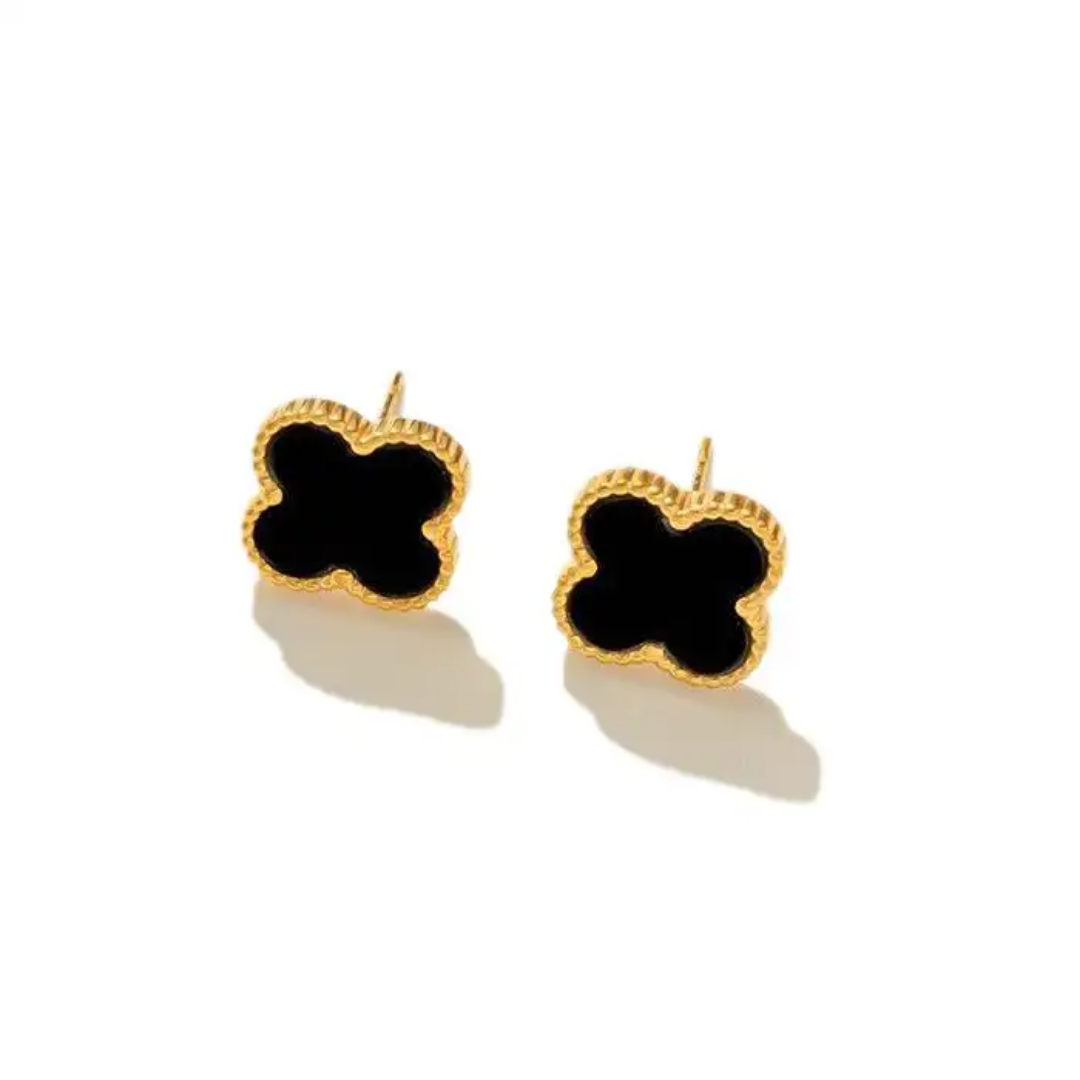 Black Clover Bracelet and Earrings set