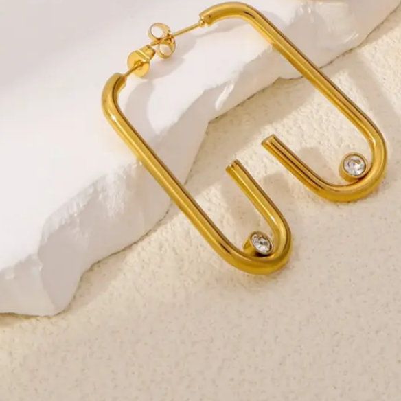 Lustrous Line Earrings