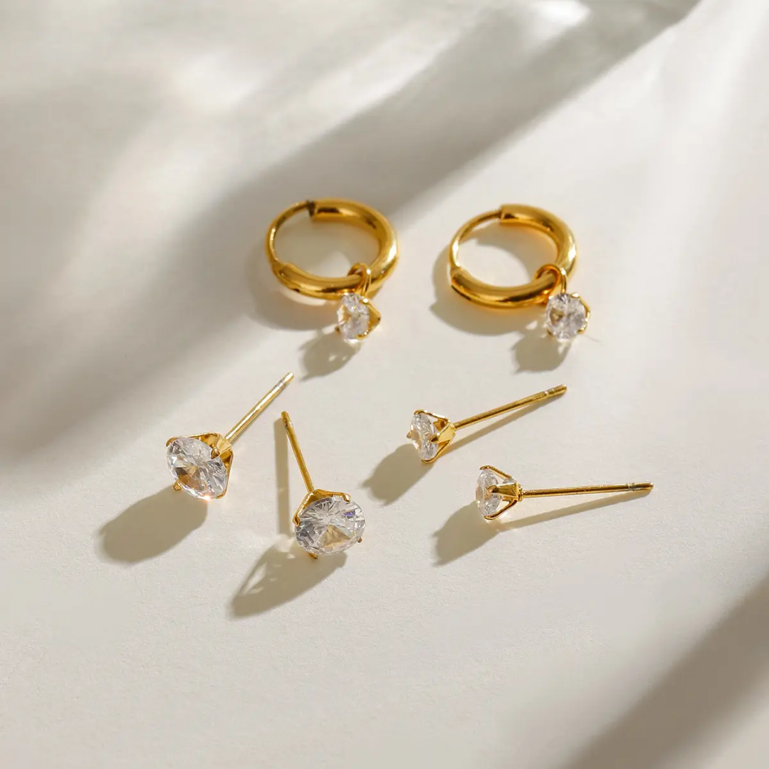 Triple stacking Earrings