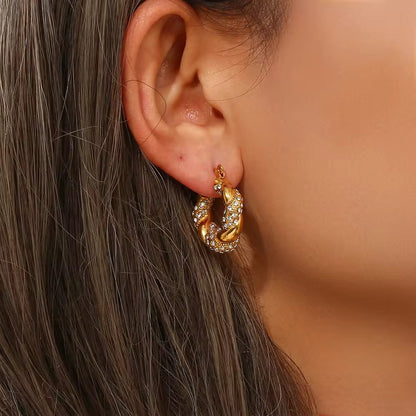 Twisted Hoop Earrings