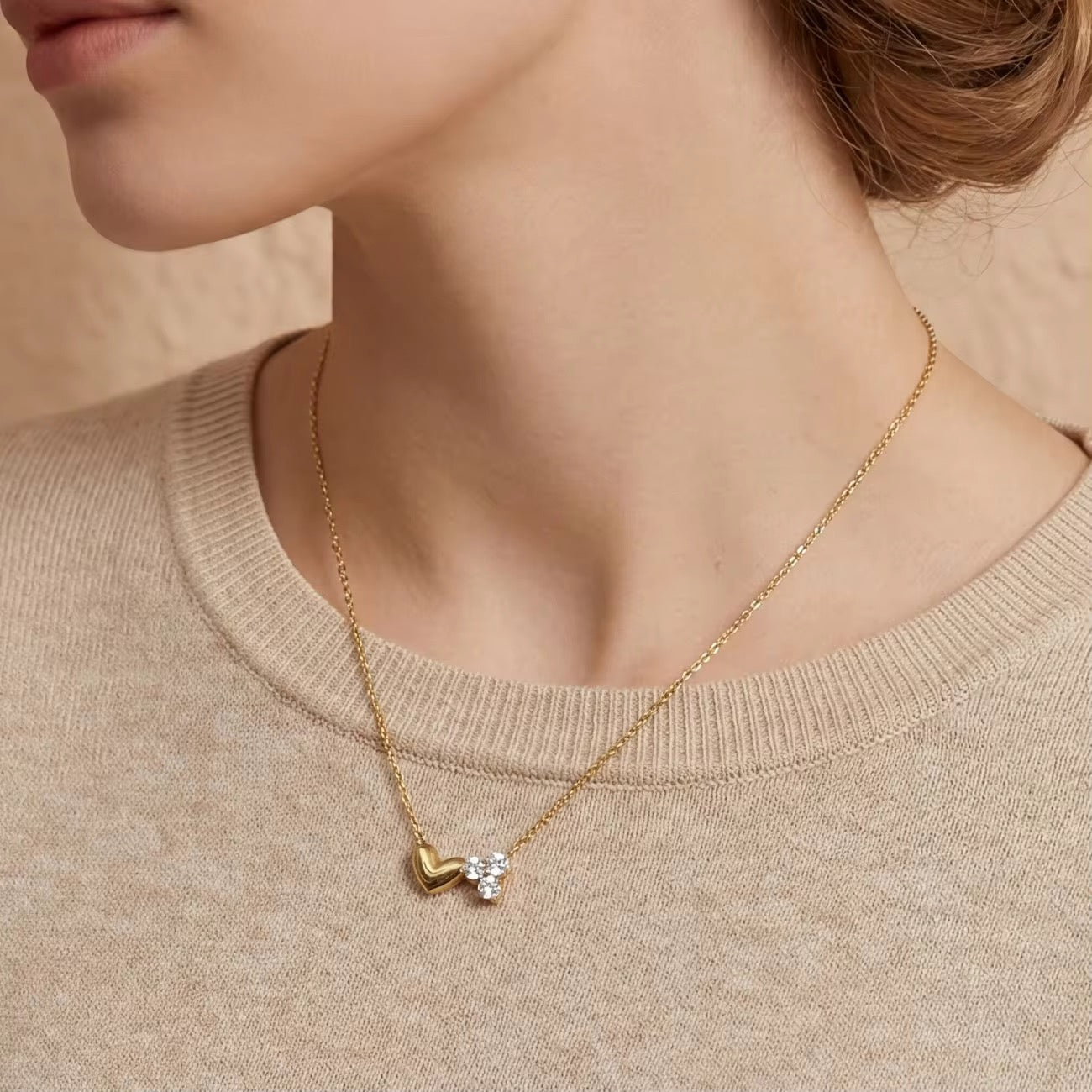 Heart and Heart Neckchain