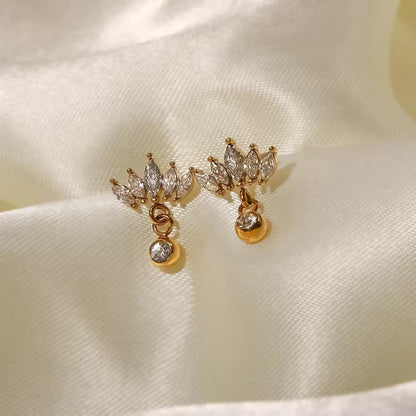 Luxe Lotus Drops Earrings