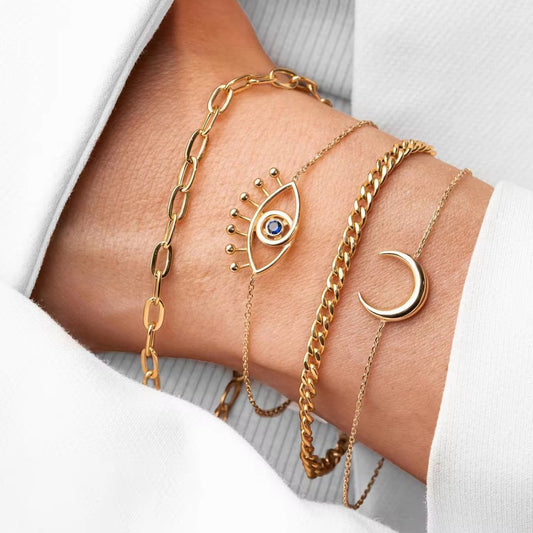 Moonlit chain Bracelet
