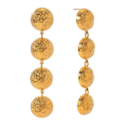 Luxe Circles Drop Earrings