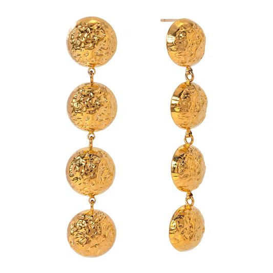 Luxe Circles Drop Earrings
