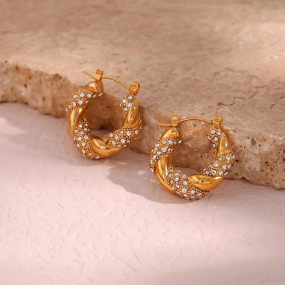 Twisted Hoop Earrings