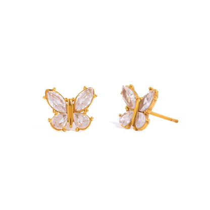 Butterfly stud Earrings