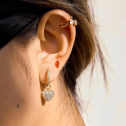 Golden Crush Hoop Earrings