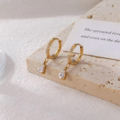 Clara Teardrop Hoop Earrings
