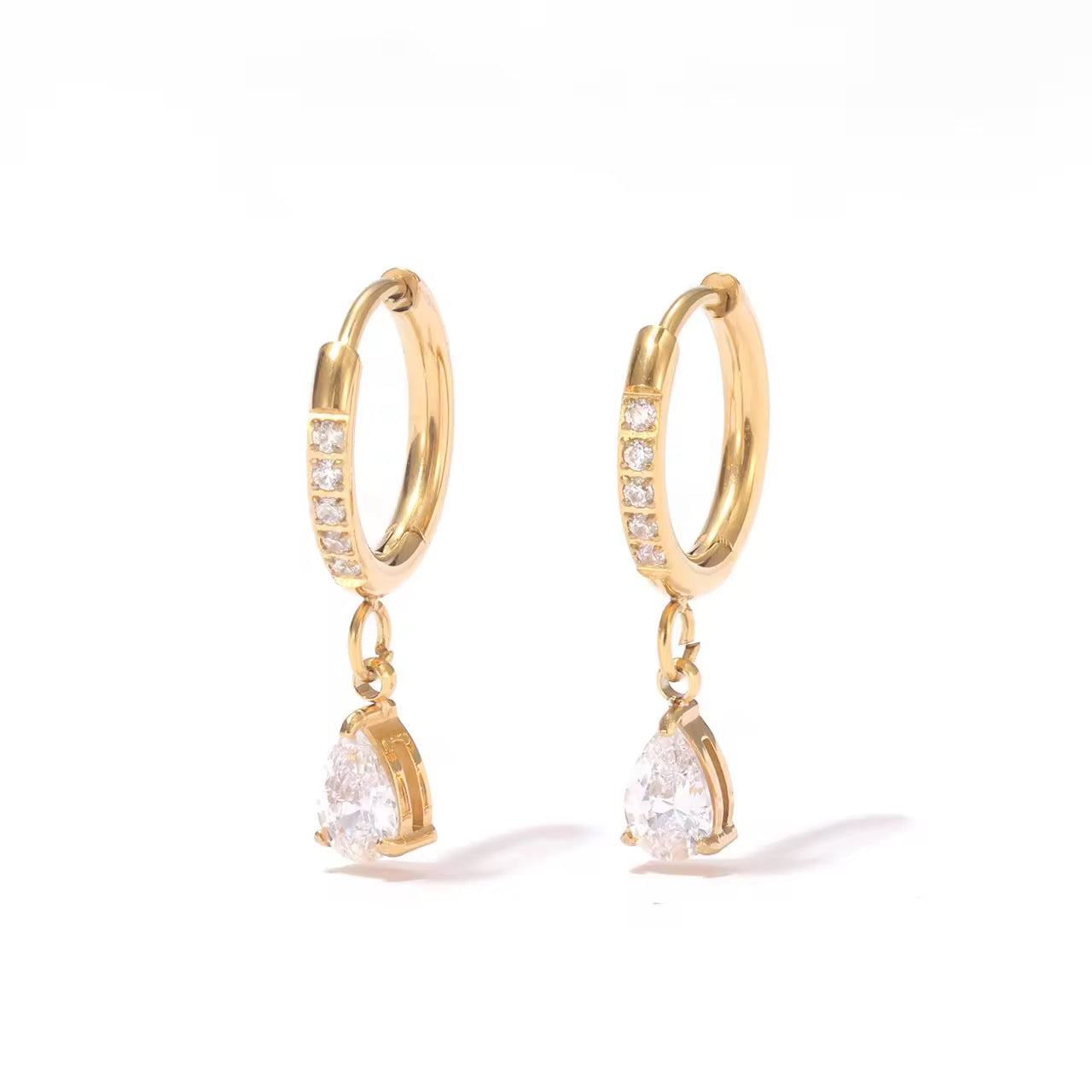 Clara Teardrop Hoop Earrings