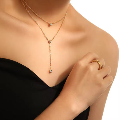 Serene Drop Layer Neckchain