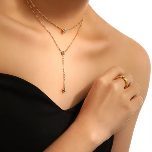 Serene Drop Layer Neckchain