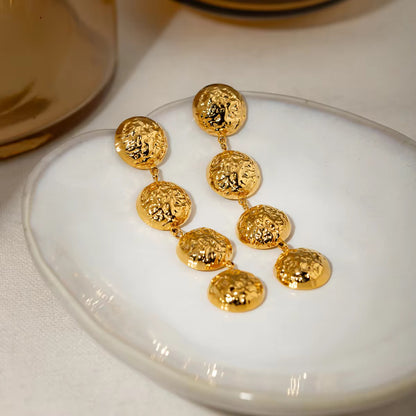Luxe Circles Drop Earrings