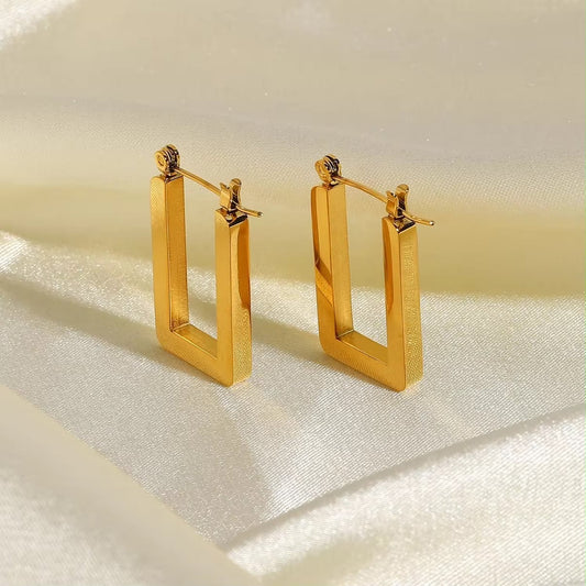 Rectangular Hoop Earrings