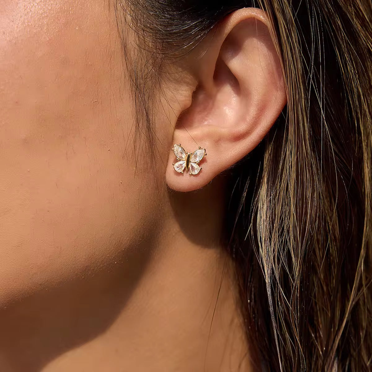 Butterfly stud Earrings