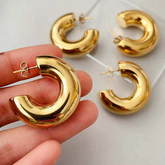 Luxe Curve Hoop Earrings
