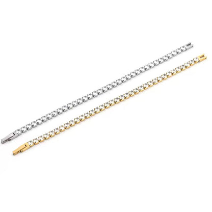 Self locking Tennis Bracelet