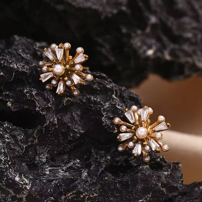 Ivory Elegance Stud Earrings