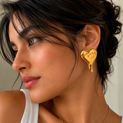 Melt My Heart Stud Earrings