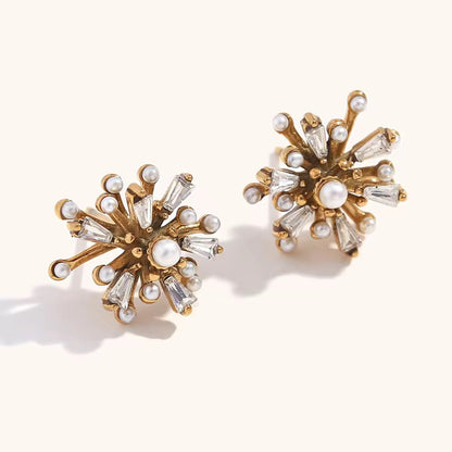 Ivory Elegance Stud Earrings