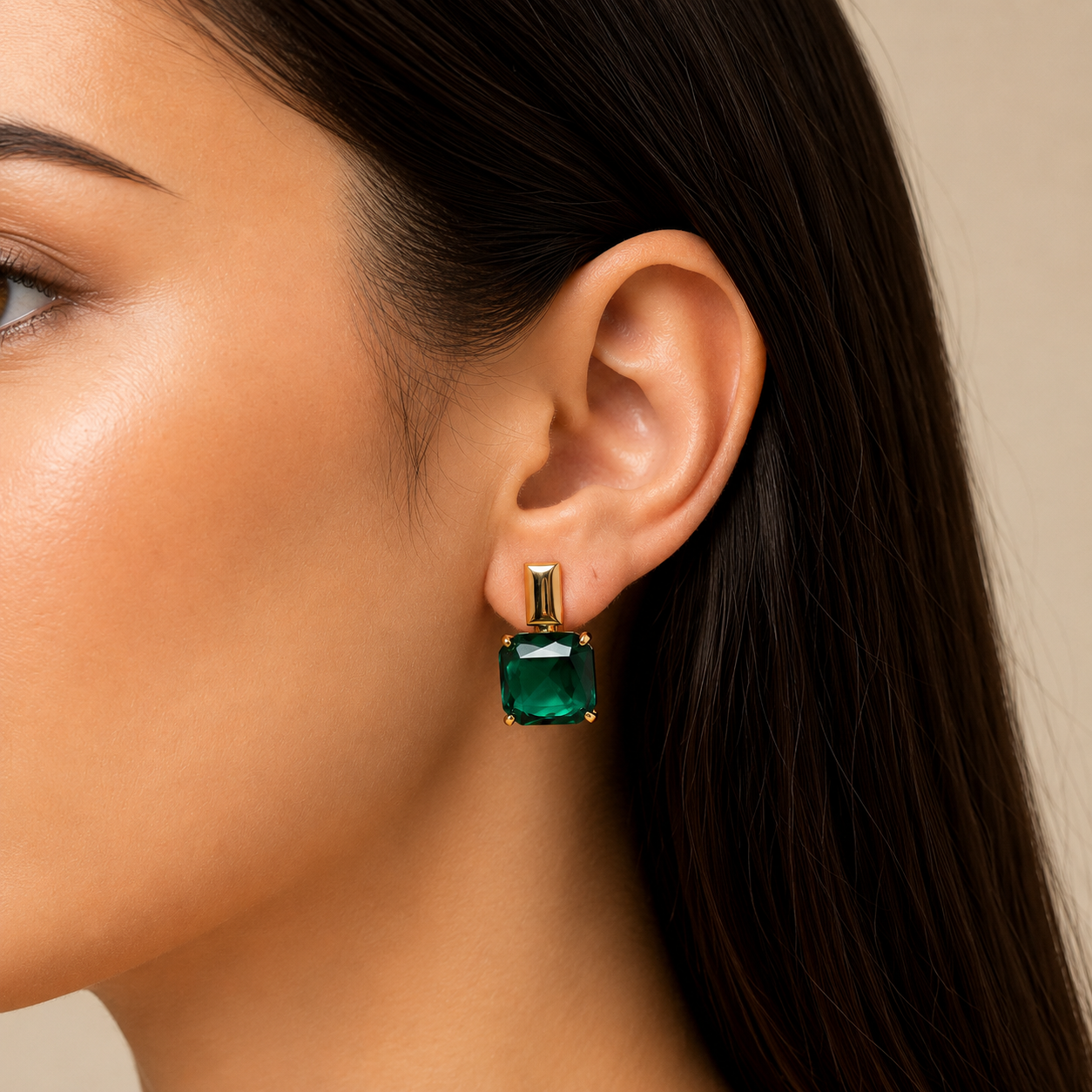 Aurora Emerald Earrings
