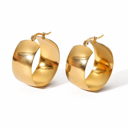 Radiance Round Hoop Earrings