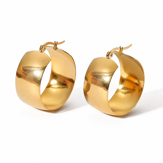 Radiance Round Hoop Earrings