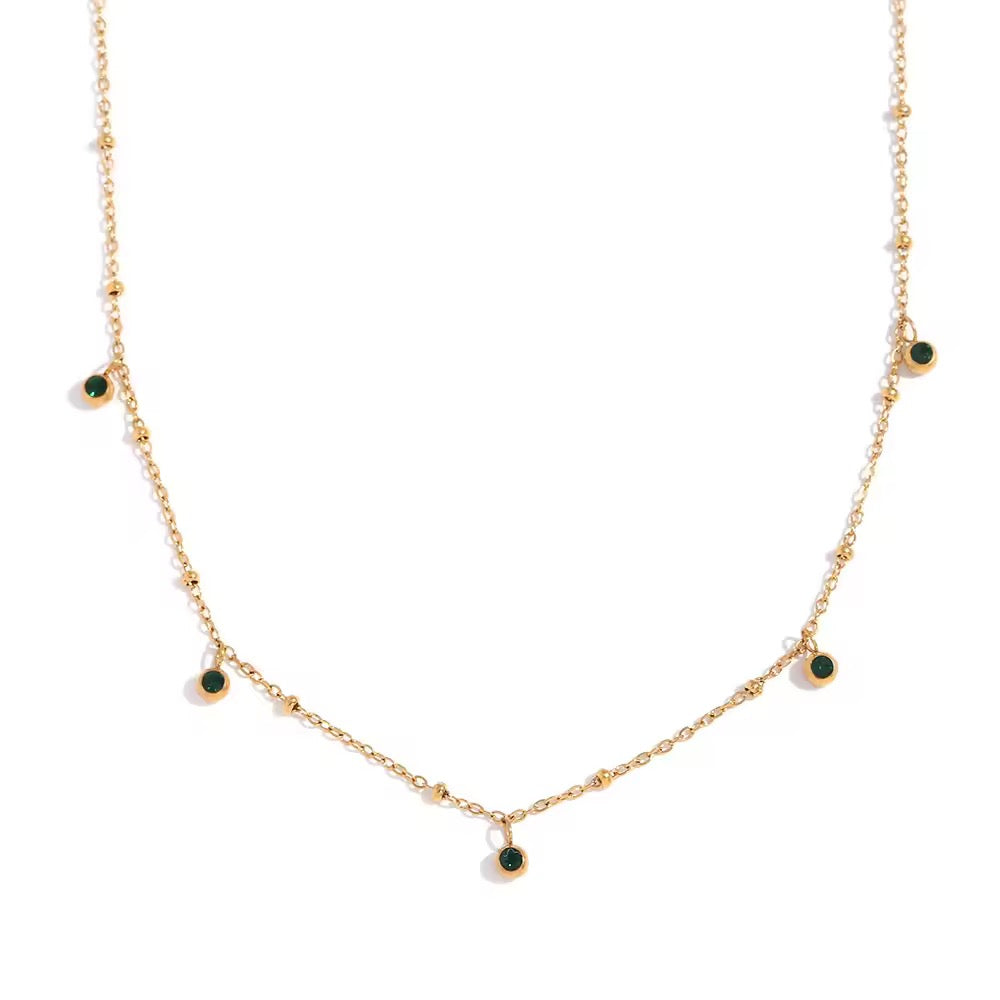 Luxe Allure Emerald Neckchain