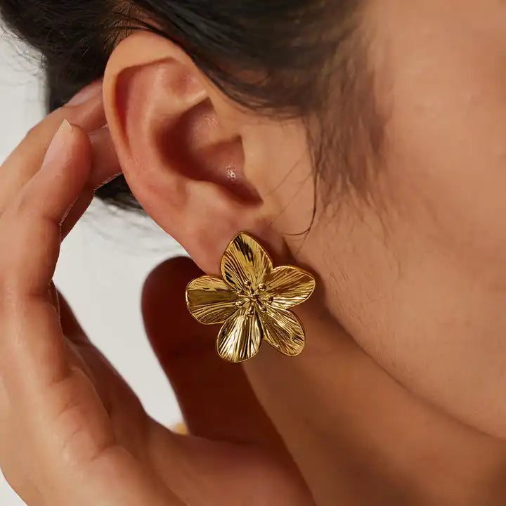 Bloom Statement Flower Earrings