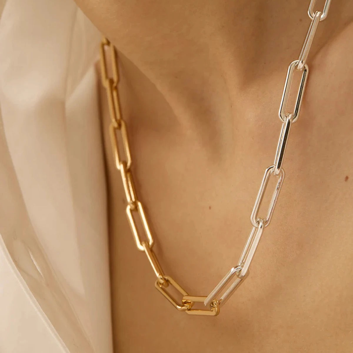 Gold-Silver Echo Neckchain