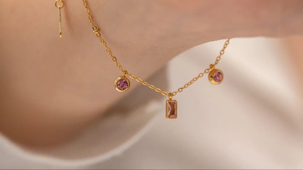 Pink Glow Chain Bracelet